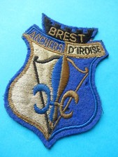 ECUSSON TISSU ARCHERS  D IROISE BREST  BRITTANY BREIZH FLEUR DE LYS