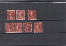 Lot semeuse fond plein N° 134