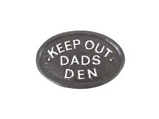 Argent Tenir Sortie Papa Salon Abri Jardin / Garage Mural Plaque Signe - Tout