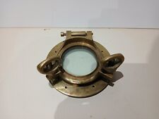 superbe authentique petit hublot très trapu, bronze massif