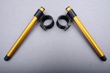 Bracelets Demi-Guidons Réhaussés Noir-Or 48mm HONDA CBR 600 RR PC40 2007-2008