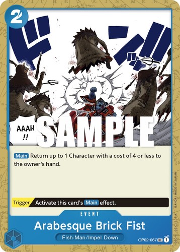 One piece card - piece, arabesque