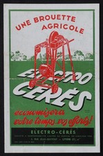 Catalogue Brouette agricole électro-Cérès Lyon illustrateur André Dumas