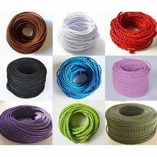1m fil electrique de fil d'alimentation torsadé rond coloré à 2 noyaux
