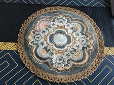 Ancien Petit Napperon Rond En