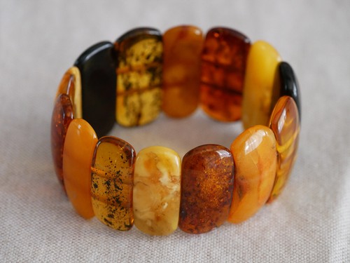 Bracelet véritable ambre - bracelet, en