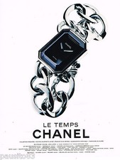 PUBLICITE ADVERTISING 065  1997  CHANEL  montre collection LE TEMPS