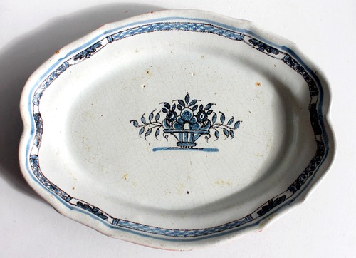 Grand plat faience - plat, cul