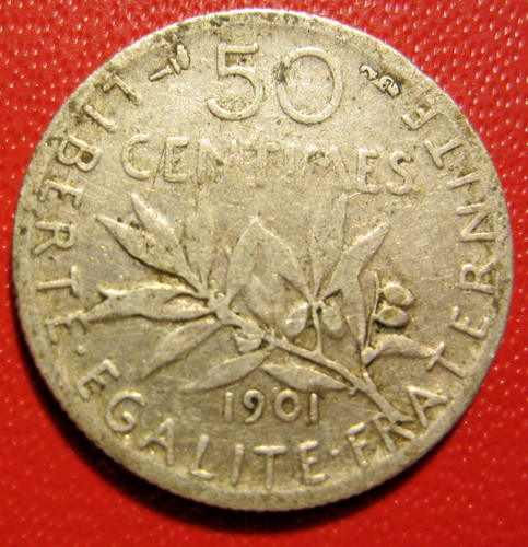 France belle centimes - france., 50