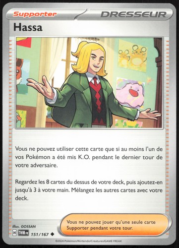 Carte pokémon hassa 151 - carte,