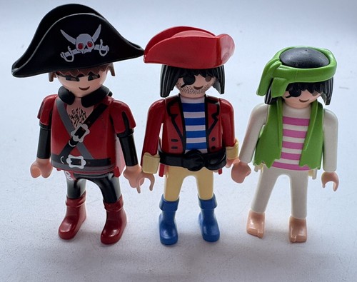 Playmobil pirate figures - pirate, x3