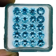 VVS 20 Pièces Naturel Topaze