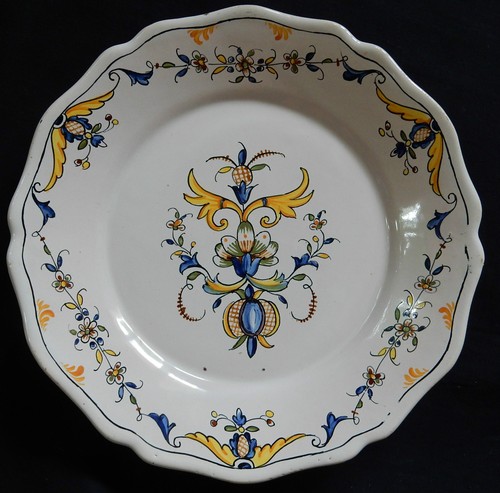 Assiette faïence décor - en,