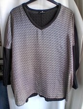 Haut imprimé noir et blanc ONE STEP Taille XL