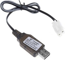 Chargeur USB 5V pour batteries 9.6V Ni-MH/Ni-CD | 200mA pour voiture RC, bate...