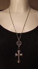 THOMAS SABO CHARMCLUB ARGENT ONYX CROIX COLLIER pendentif