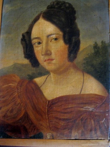 Ancien portrait femme - ancien,