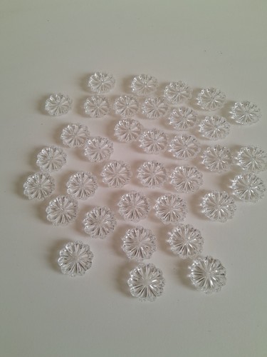 Pampilles fleurs cristal - 35, en