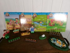 LES ANIMAUX DE LA FERME  ATLAS ALTAYA les fleurs l'oeuf la mare ? fruits pigeon