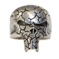 Punisher Bague Marvel .925 Argent Sterling Métal Gothique Biker Bd Superhéros