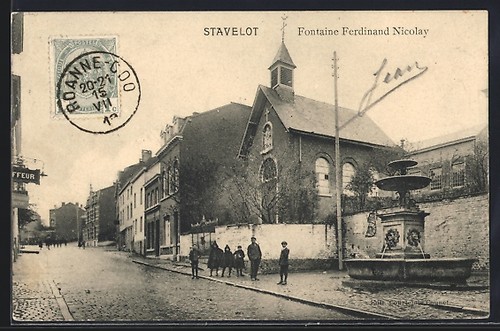 Cpa stavelot fontaine - cpa, stavelot,