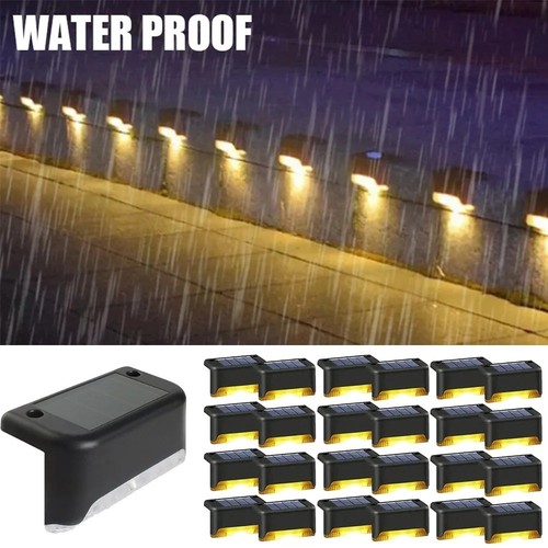 New solar deck lights - new,
