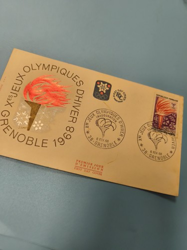 Enveloppe fdc jeux olympiques - enveloppe,