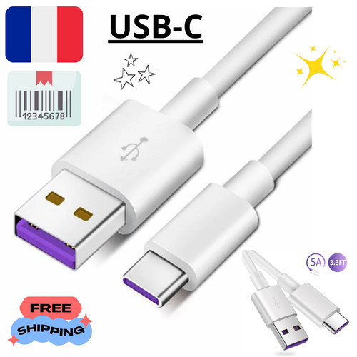 Câble usb type 1m 5a - usb,