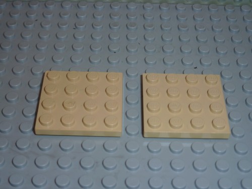 Plaque plate tan 4x4 - 4x4, lego
