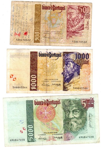 Lot serie billets portugal - , 3