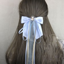 Femme Satin Noeud Pince