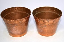 Cache-pots en cuivre