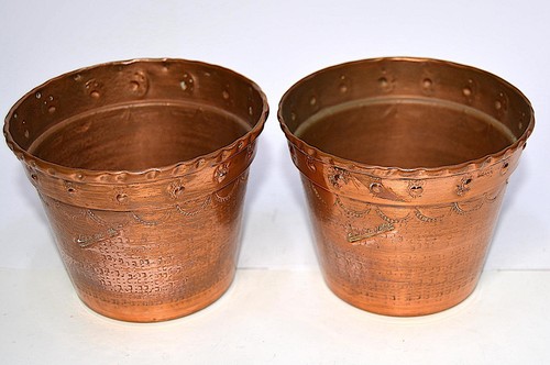 Cache pots cuivre - en,