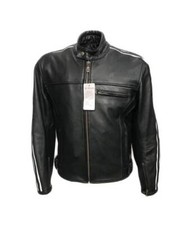 Veste De Motard En Cuir Avec