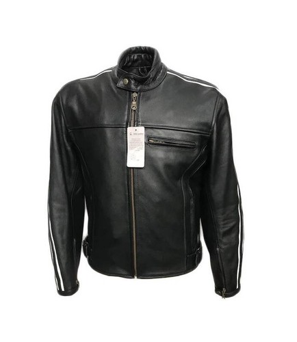 Veste motard cuir avec - motard,