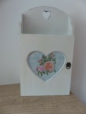 Boite à clés Neuve Shabby Chic Coeur
