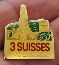 3 SUISSES LE CHOUCHOU PIN'S RARE, COLLECTION VINTAGE COLLECTOR CAROLINE LISFRANC