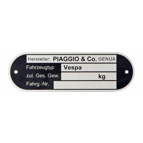 Plaque sip piaggio co - plaque,