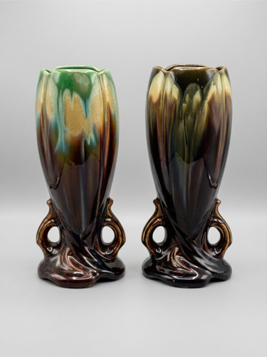 Paire vases art déco - de,