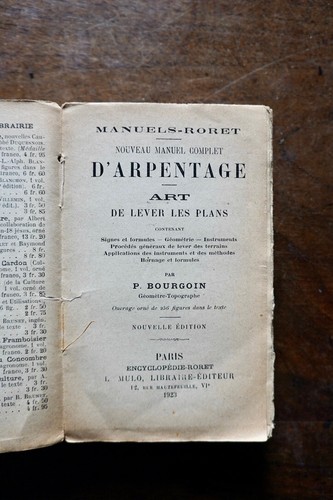 Manuel arpentage art - manuel, d'arpentage