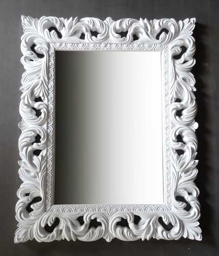 Miroir mur blanc antique - miroir,