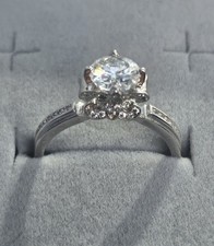 Bague or 18 K  diamants 1