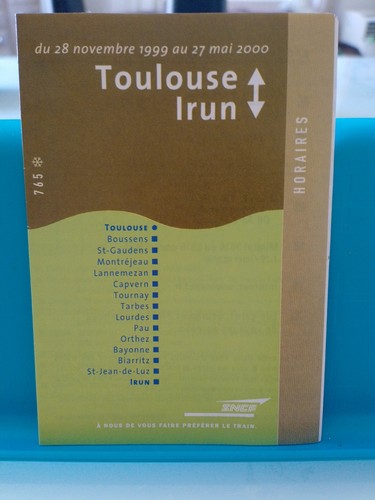 Horaires toulouse irun - horaires,
