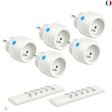 Prise Telecommande sans fil, Certifié TÜV Süd, Programmateur 2300W Portée 30m, 5