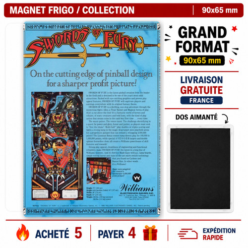 Magnet frigo flipper - magnet,