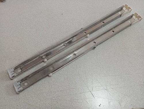 Rail glissière guide - 2x,