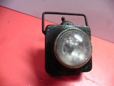 Ancienne lampe de poche à verre loupe - Piles Mazda