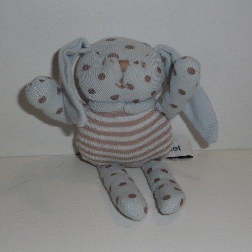 Doudou lapin vert baudet - lapin,