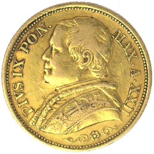 Vatican lire pie 1867 - lire,
