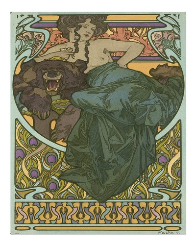 Affiche art nouveau - art, vintage